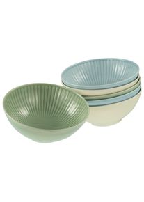 M&uuml;slischale Creatable "Valencia, Mehrzweckschale 6-tlg", bunt, &Oslash;:17cm, Porzellan, Sch&uuml;sseln, M&uuml;slischale, Elegant, Boho Chic