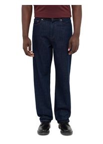 Straight-Jeans Mustang "Herren Style Jeff Relaxed Straight", Herren, Gr. 32, L&auml;nge 30, 942 dunkelblau, 100% Baumwolle, unifarben, straight fit, Jeans Straight-Jeans