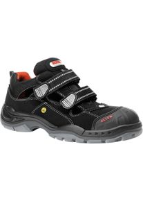 Sicherheitsschuh Elten "SCOTT Pro" Gr. 43, schwarz (schwarz, rot), 43, Obermaterial: 100% sonstige Fasern AF., Schuhe, Sicherheitsschuh