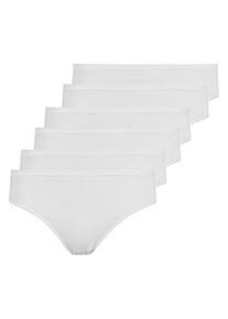 Jazz-Pants Slips Nina von C. "6er Pack Jazzpant Slipboutique", Damen, Gr. 40, wei&szlig;, Obermaterial: 93% Baumwolle CO. 7% Elasthan EL., Unterhosen Jazz-Pants Slips