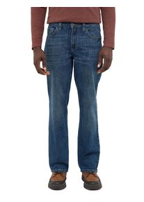 Straight-Jeans Mustang "Herren Style Big Sur Straight", Herren, Gr. 38, L&auml;nge 32, 703 mittelblau, Denim/Jeans, 99% Baumwolle, 1% Elasthan, unifarben, straight fit, Jeans Straight-Jeans