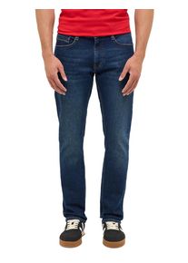 Slim-fit-Jeans Mustang "Herren Style Oregon Slim", Herren, Gr. 36, L&auml;nge 30, 803 dunkelblau, Denim/Jeans, 99% Baumwolle, 1% Elasthan, unifarben, slim fit, Jeans Slim-fit-Jeans