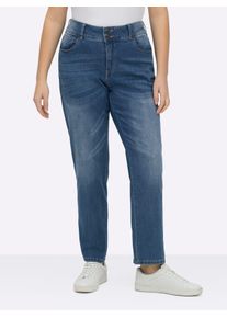 Bequeme Jeans Casual Looks, Damen, Gr. 245, Kurzgr&ouml;&szlig;en, blau (blau, stone, washed), 98% Baumwolle, 2% Elasthan, unifarben, lang, Jeans Bequeme Jeans