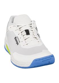 Hallenschuh Kempa "Hallen-Sport-Schuhe Wing 3.0", Herren, Gr. 6, wei&szlig;, limonengr&uuml;n, blau, Obermaterial: 100% Textilmaterial TEXMAT., Schuhe Hallenschuh
