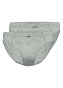 Slip Ammann "2er Pack Slip Day Modern", Herren, Gr. 5, grau (cloud melange), Obermaterial: 93% Baumwolle CO. 7% Elasthan EL., Unterhosen Slip