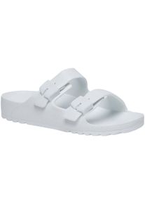 Pantolette Scholl "Bahia", Damen, Gr. 41, wei&szlig;, Obermaterial: 100% Sonstiges Material (Ananasfaser) AM_PF ., Schuhe Pantolette