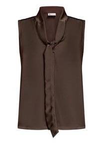 Schluppenbluse Vera Mont "Schluppenbluse mit Seitenschlitzen", Damen, Gr. 42, rostbraun, Obermaterial: 100% Polyester PES., Blusen Schluppenbluse