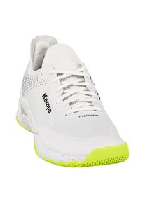 Hallenschuh Kempa "Hallen-Sport-Schuhe Wing Lite 3.0", Herren, Gr. 12, wei&szlig;, limonengr&uuml;n, schwarz, Obermaterial: 100% Textilmaterial TEXMAT., Schuhe Hallenschuh