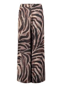 Marlene-Hose Vera Mont "Marlene-Hose mit Animalprint", Damen, Gr. 34, EURO, braun (braun, cream), Obermaterial: 100% Polyester PES., Hosen Marlene-Hose