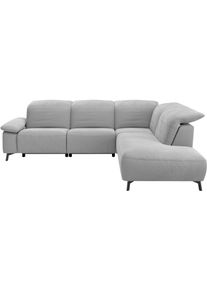 Ecksofa Musterring "MR 370, intelligenter Komfort im modernen Design", grau, B:288cm H:83cm T:241cm, 94% Polyester, 6% Nylon, Sofas, Ecksofa, Optionale Relaxfunktion, flexible Kopfteile & klappbare Armlehnen
