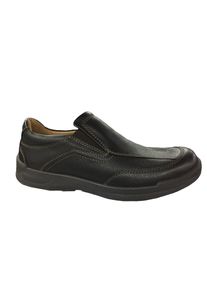 Slipper Jomos "Slipper", Damen, Gr. 45, schwarz, Obermaterial: 50% Rindsleder Leather cow. 50% Lammleder LEL., Schuhe Slipper