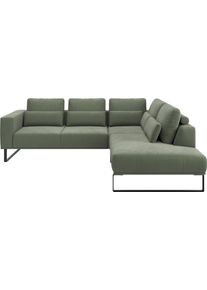 Ecksofa Musterring "JUSTB PM100, stilvoller Lounge-Komfort von Musterring", turtle, B:268cm H:88cm T:232cm, 94% Polyester, 6% Nylon, Sofas, Ecksofa, Kollektion Bettina Zimmermann, optionaler Sitzvorzug & Fu&szlig;-Auswahl