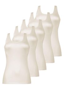 Achselhemd Nina von C. "5er Pack Achselhemd Daily", Damen, Gr. 50, N-Gr, beige (champagner), Obermaterial: 100% Baumwolle CO., Unterhemden Achselhemd