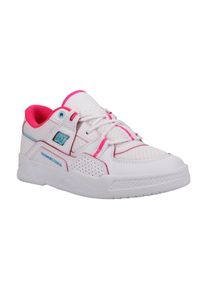 Sneaker DC Shoes "Construct", Damen, Gr. 5(36), wei&szlig; (wei&szlig;, crazy pink, blau), Obermaterial:54.6% Leder, 20.9% Synthetikmaterial, 25.5% Polyester., Schuhe Sneaker
