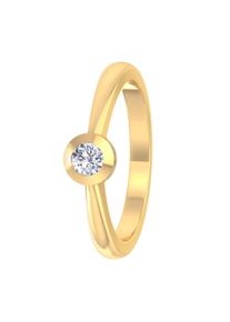 Diamantring ONE ELEMENT "Ring aus 585 Gold" Gr. 56, gold, Fingerringe, Damen, 56, Gelbgold 585, Diamantring