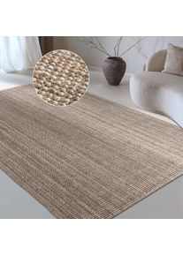 Teppich OTTO HOME "Avot Juteteppich", braun (graubraun), B:190cm H:10mm L:280cm, Jute, Teppiche, Teppich, 100% Jutefaser, L&auml;ufer, Esszimmer, Wohnzimmer, Skandi