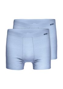 Retro Pants Ammann "2er Pack Pant kurz mit Eingriff Day Classic", Herren, Gr. 8, blau (hellblau), Obermaterial: 75% Baumwolle CO. 25% Polyester PES., Unterhosen Retro Pants