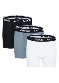 Boxershorts Nike Sportswear "f&uuml;r Jungs", Jungen, Gr. L (146/152/158), 3 Stk., schwarz-wei&szlig; (schwarz, wei&szlig;), Jersey, Obermaterial: 95% Baumwolle, 5% Elasthan, Unterhosen Boxershorts, Kinder Unterhose aus Baumwolle