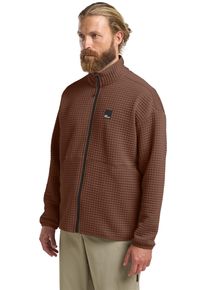 Fleecejacke Jack Wolfskin "MOGARI FZ M", Herren, Gr. M (50), braun (schwarz, rust), Oberstoff: 95% POLYESTER, 5% ELASTHAN. Futter 1:00% POLYESTER, Jacken Fleecejacke