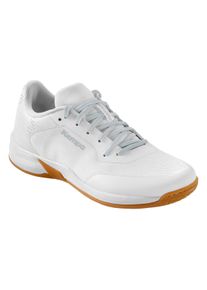Hallenschuh Kempa "Hallen-Sport-Schuhe Kourtfly Three W", Damen, Gr. 4, wei&szlig;, grau, Obermaterial: 100% Textilmaterial TEXMAT., Schuhe Hallenschuh