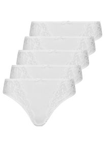 Jazz-Pants Slips Nina von C. "5er Pack Jazzpant Silver Edition", Damen, Gr. 48, wei&szlig;, Obermaterial: 86% Polyamid PA. 14% Elasthan EL., Unterhosen Jazz-Pants Slips