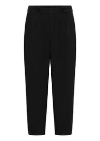 Marlene-Hose Kaffe "Hose KAmerle", Damen, Gr. 42, N-Gr, schwarz (schwarz deep), Obermaterial: 64% Polyester Pol. recyc.. 33% Viskose CV. 3% Elasthan EL., Hosen Marlene-Hose