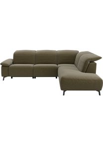Ecksofa Musterring "MR 370, intelligenter Komfort im modernen Design", turtle, B:288cm H:83cm T:241cm, 100% Polyester, Sofas, Ecksofa, Optionale Relaxfunktion, flexible Kopfteile & klappbare Armlehnen