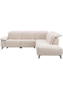 Ecksofa Musterring "MR 370, intelligenter Komfort im modernen Design", platin, B:288cm H:83cm T:241cm, 16% Baumwolle, 79% Polyester, 5% Polyacryl, Sofas, Ecksofa, Optionale Relaxfunktion, flexible Kopfteile & klappbare Armlehnen