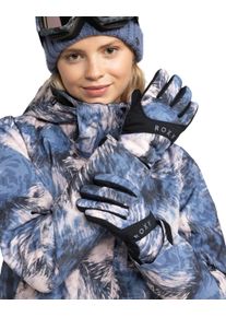 Snowboardhandschuhe Roxy "Roxy Jetty", Damen, Gr. S, blau (wild wind schwarznight), Kunstfaser, Handschuhe Snowboardhandschuhe