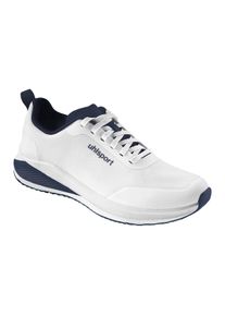 Hallenschuh Uhlsport "Schuhe FLOAT 2.0", Herren, Gr. 4, wei&szlig; (wei&szlig;, marine), Obermaterial: 100% Textilmaterial TEXMAT., Schuhe Hallenschuh