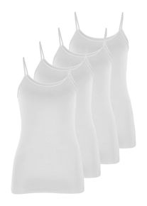 Achseltop Nina von C. "4er Pack Tr&auml;gerhemd Motion", Damen, Gr. 46, N-Gr, wei&szlig;, Obermaterial: 95% Modal CMD. 5% Elasthan EL., Unterhemden Achseltop