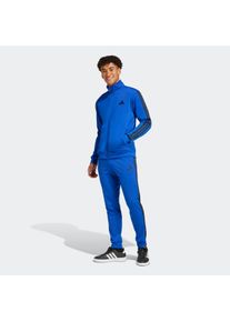 Trainingsanzug adidas Sportswear "DAYREADY", Herren, Gr. M, blau (royal blau), Interlock, Obermaterial: 100% Polyester, Sportanz&uuml;ge Trainingsanzug, f&uuml;r Laufen und sportliche Aktivit&auml;ten, zweiteiliges Set