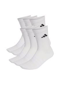Kurzsocken adidas originals "Socken Cushioned Crew Socks 6P 6er Pack", Damen, Gr. 46-48, wei&szlig;, Obermaterial: 56% Baumwolle CO. 40% Polyester PES. 3% Elasthan EL. 1% Polyamid PA., Socken Kurzsocken