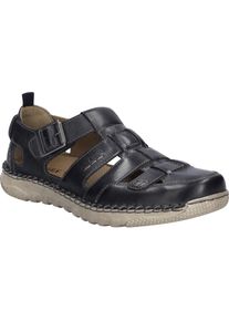 Slipper Josef Seibel "Wilson 08, dunkelblau", Herren, Gr. 40, blau (dunkelblau), Obermaterial: 100% Rindsleder Leather cow., Schuhe Slipper