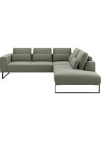 Ecksofa Musterring "JUSTB PM100, stilvoller Lounge-Komfort von Musterring", gr&uuml;n, B:268cm H:88cm T:232cm, 85% Polyester, 15% Viskose, Sofas, Ecksofa, Kollektion Bettina Zimmermann, optionaler Sitzvorzug & Fu&szlig;-Auswahl