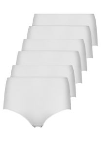 Taillenslip Nina von C. "6er Pack TAILLENSLIP Slippoint", Damen, Gr. 46, wei&szlig;, Obermaterial: 66% Polyamid PA. 34% Elasthan EL., Unterhosen Taillenslip
