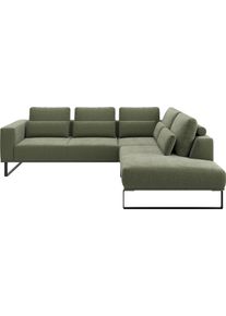 Ecksofa Musterring "JUSTB PM100, stilvoller Lounge-Komfort von Musterring", turtle, B:268cm H:88cm T:232cm, 85% Polyester, 15% Viskose, Sofas, Ecksofa, Kollektion Bettina Zimmermann, optionaler Sitzvorzug & Fu&szlig;-Auswahl