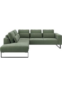 Ecksofa Musterring "JUSTB PM100, stilvoller Lounge-Komfort von Musterring", turtle, B:268cm H:88cm T:232cm, 94% Polyester, 6% Nylon, Sofas, Ecksofa, Kollektion Bettina Zimmermann, optionaler Sitzvorzug & Fu&szlig;-Auswahl