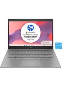 HP Chromebook "14a-ne1210ng", silber, 4 GB RAM 64 GB SSD, Celeron, ChromeOS, Notebooks, Chromebook
