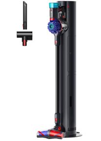 Dyson Akku-Hand-und Stielstaubsauger "Dyson V10 Konical&trade; + Auto-empty Dok&trade; Schwarz/Blau", schwarz, blau, B:29cm H:121cm T:47cm, Akkusauger, Akku-Hand-und Stielstaubsauger