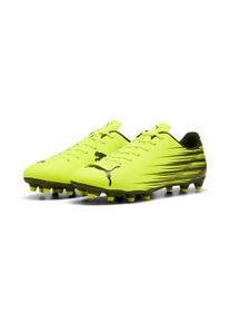Fu&szlig;ballschuh Puma "ATTACANTO II FGAG", Herren, Gr. 41, gelb alert, Puma schwarz, Synthetik, bedruckt, Schuhe Fu&szlig;ballschuh, f&uuml;r Rasen- und Kunstrasenpl&auml;tze, mit weichem Synthetik-Obermaterial