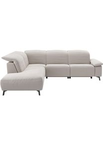 Ecksofa Musterring "MR 370, intelligenter Komfort im modernen Design", wei&szlig;, B:288cm H:83cm T:241cm, 95% Polyester, 5% Nylon, Sofas, Ecksofa, Optionale Relaxfunktion, flexible Kopfteile & klappbare Armlehnen