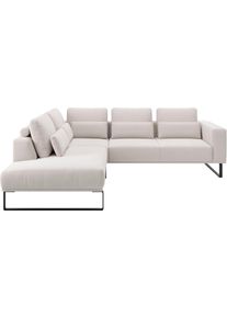 Ecksofa Musterring "JUSTB PM100, stilvoller Lounge-Komfort von Musterring", wei&szlig;, B:268cm H:88cm T:232cm, 100% Polyester, Sofas, Ecksofa, Kollektion Bettina Zimmermann, optionaler Sitzvorzug & Fu&szlig;-Auswahl