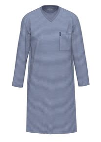 Pyjama Ammann "Nachthemd 1/1 Arm Men / Nightwear", Herren, Gr. 56, blau (polo), Obermaterial: 100% Baumwolle CO., Homewear-Sets Pyjama