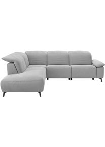 Ecksofa Musterring "MR 370, intelligenter Komfort im modernen Design", grau, B:288cm H:83cm T:241cm, 94% Polyester, 6% Nylon, Sofas, Ecksofa, Optionale Relaxfunktion, flexible Kopfteile & klappbare Armlehnen