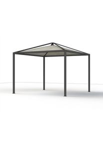siena GARDEN Pavillon-Dachbezug Silbergrau, Textil, 300x300 cm, Sonnenschutz, Pavillons