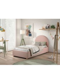 Vipack , Rosa , Holz , Pinie , massiv , Uni , 90x200 cm , Bettkasten, Lattenrost,Federholzleisten verleimt, nicht verstellbar, alternative Gr&ouml;&szlig;en erh&auml;ltlich , Kinder- & Jugendzimmer, Kinderbetten, Kinderbetten
