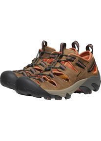 Sandale Keen "ARROYO II", Herren, Gr. 45, gr&uuml;n (schwarz olive, bombay braun), Leder, Schuhe Sandale