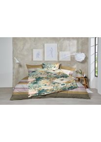 Bettw&auml;sche Primera "Feinbiber-Bettw&auml;sche", gelb (gr&uuml;n, gelb), B/L: 135cm x 200cm, 1 Stk., 1 Stk., Mako-Satin, B/L: 80cm x 80cm, 2 Stk., Mako-Satin, Obermaterial: 100% Baumwolle, Bettw&auml;sche, Bettw&auml;sche, samtweich und nat&uuml;rlich aus reiner Baumwolle