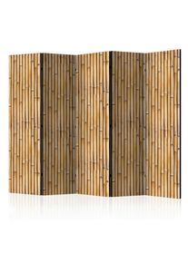 Artgeist Paravent, Braun, Beige, Holz, Textil, Kiefer, massiv, Holz, 225x172x3 cm, Motiv auf Vorderseite, Wohnzimmer, Raumteiler, Paravents